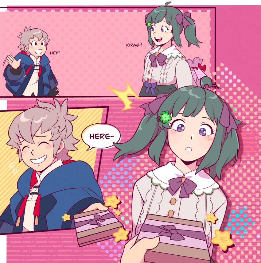 midori and kiragi (fire emblem and 1 more) drawn by captcarrotcake