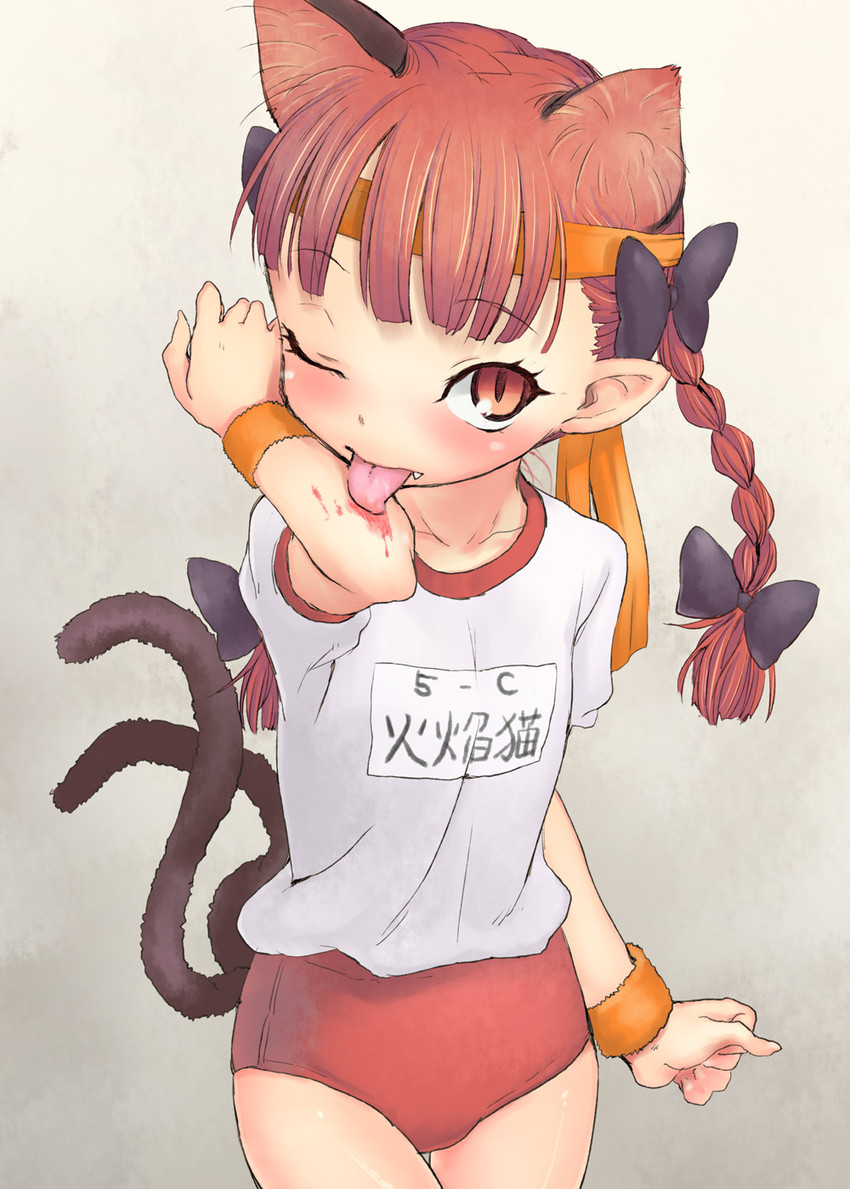 kaenbyou rin (touhou) drawn by nametake