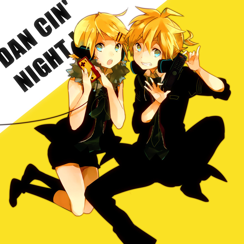 kagamine rin and kagamine len (vocaloid and 1 more) drawn by ousaka_nozomi