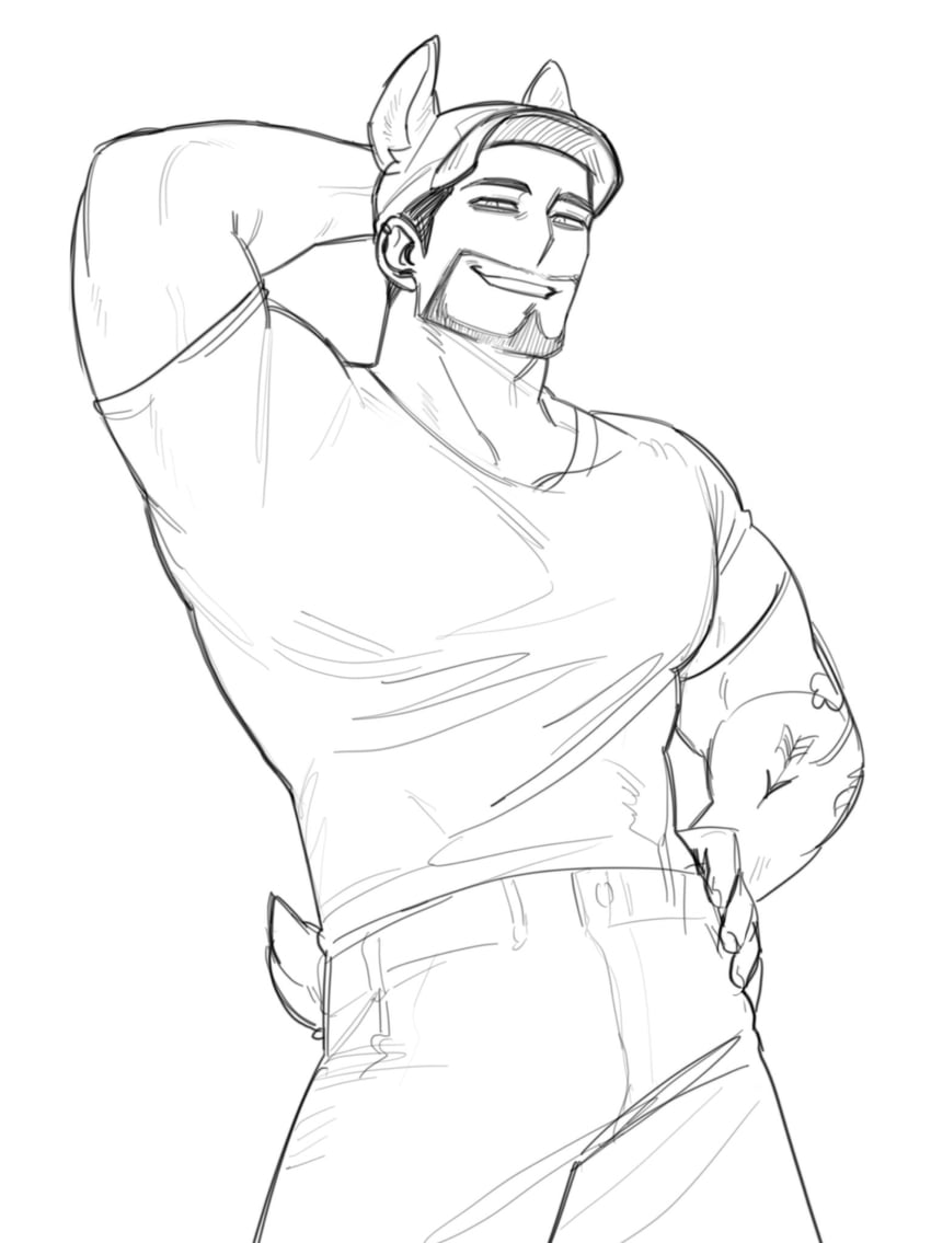 cat cap guy (original) drawn by chweng_(4_uyyu)