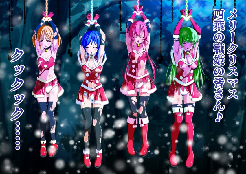 utsugi chisaki, clover rose, shimono aoi, clover cobalt, hasumi ren, and 3 more (original and 1 more) drawn by koeda0111