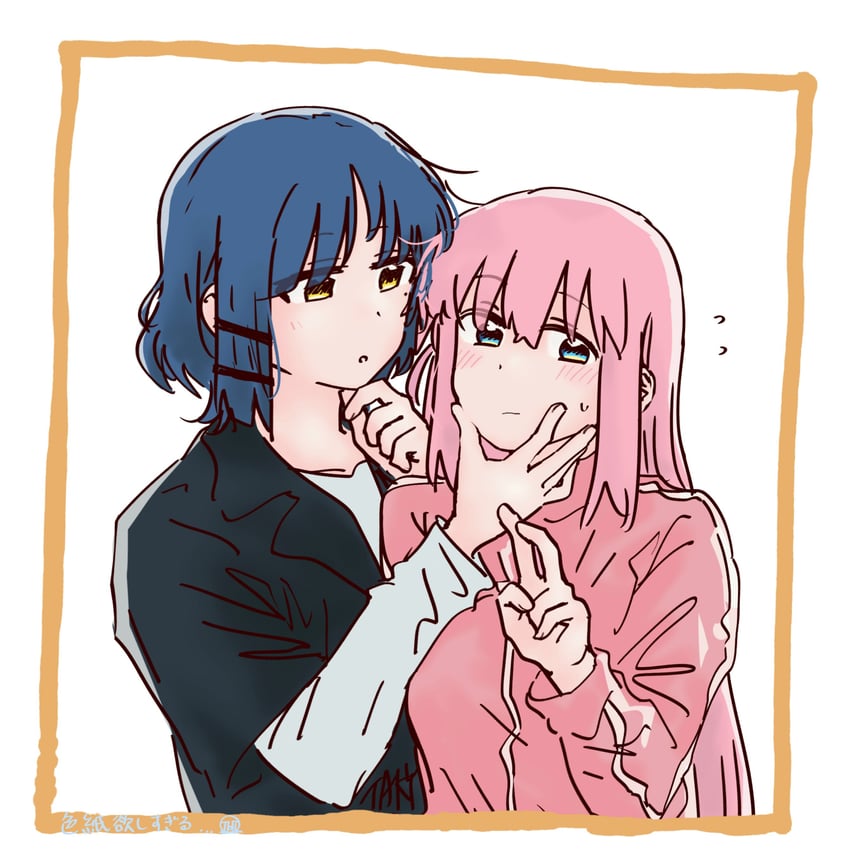 gotoh hitori and yamada ryo (bocchi the rock!) drawn by taki_ritzk0u