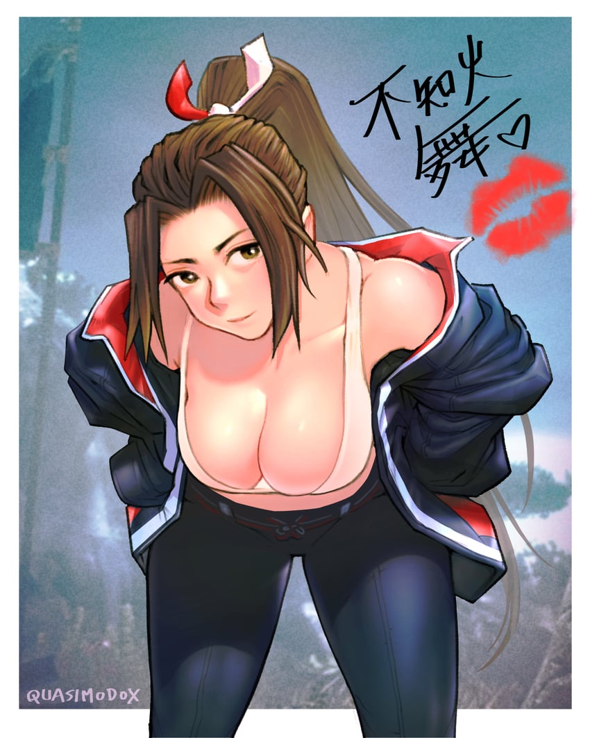 shiranui mai (the king of fighters and 1 more) drawn by quasimodox