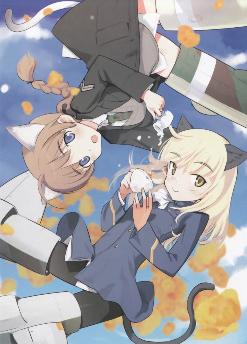 perrine h. clostermann and lynette bishop (world witches series and 1 more) drawn by shimada_fumikane