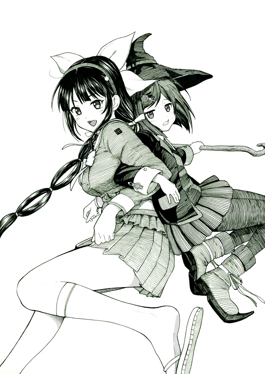 yumeno himiko and chabashira tenko (danganronpa and 1 more) drawn by itou_g-tarou
