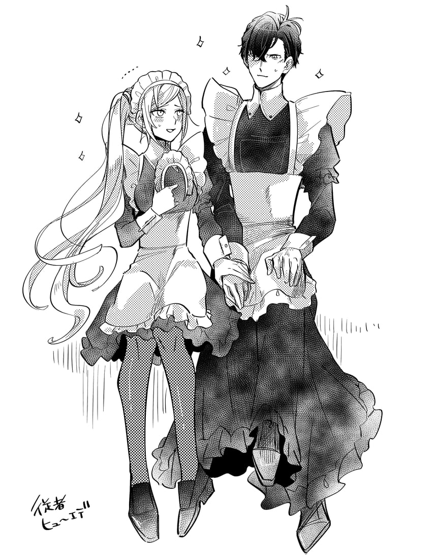 edelgard von hresvelg and hubert von vestra (fire emblem and 1 more) drawn by illust_mi