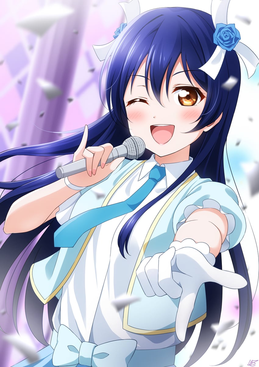 sonoda umi (love live! and 1 more) drawn by haruharo_(haruharo_7315)