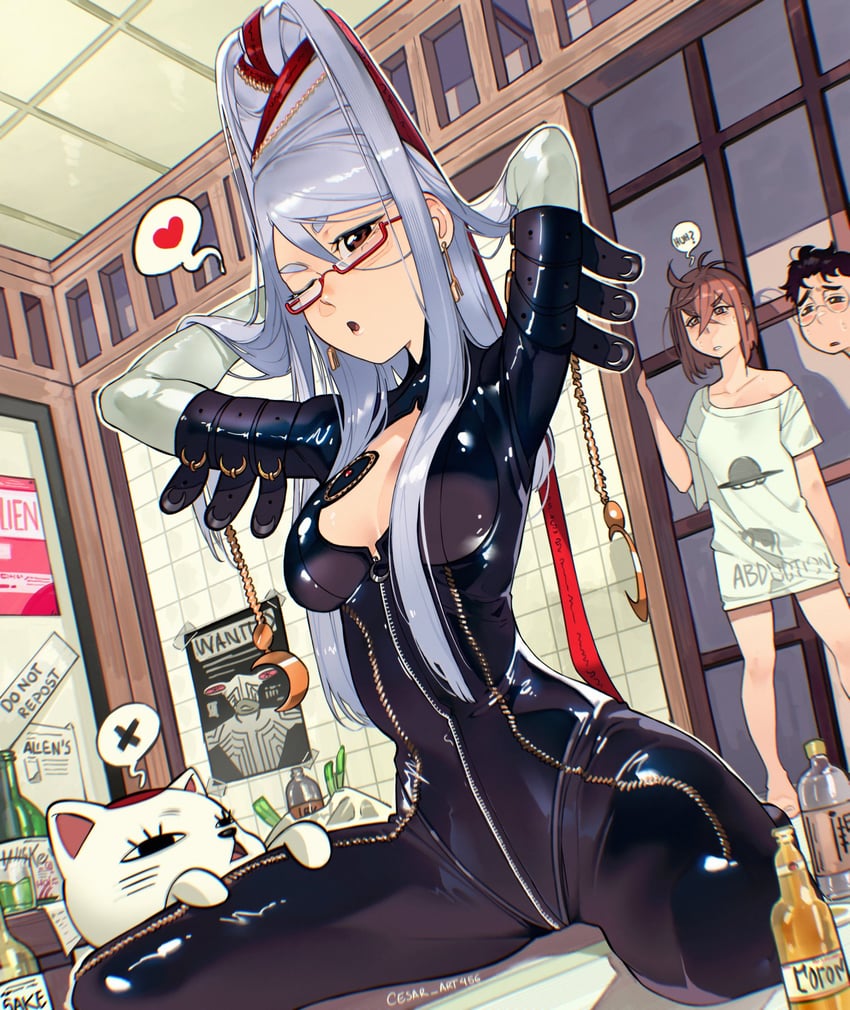 ayase momo, takakura ken, bayonetta, turbo granny, and ayase seiko (dandadan and 2 more) drawn by cesar_art456