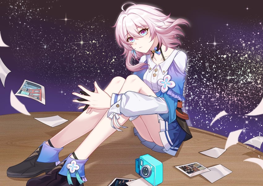 march 7th (honkai and 1 more) drawn by xuan_xuan_xuan_za