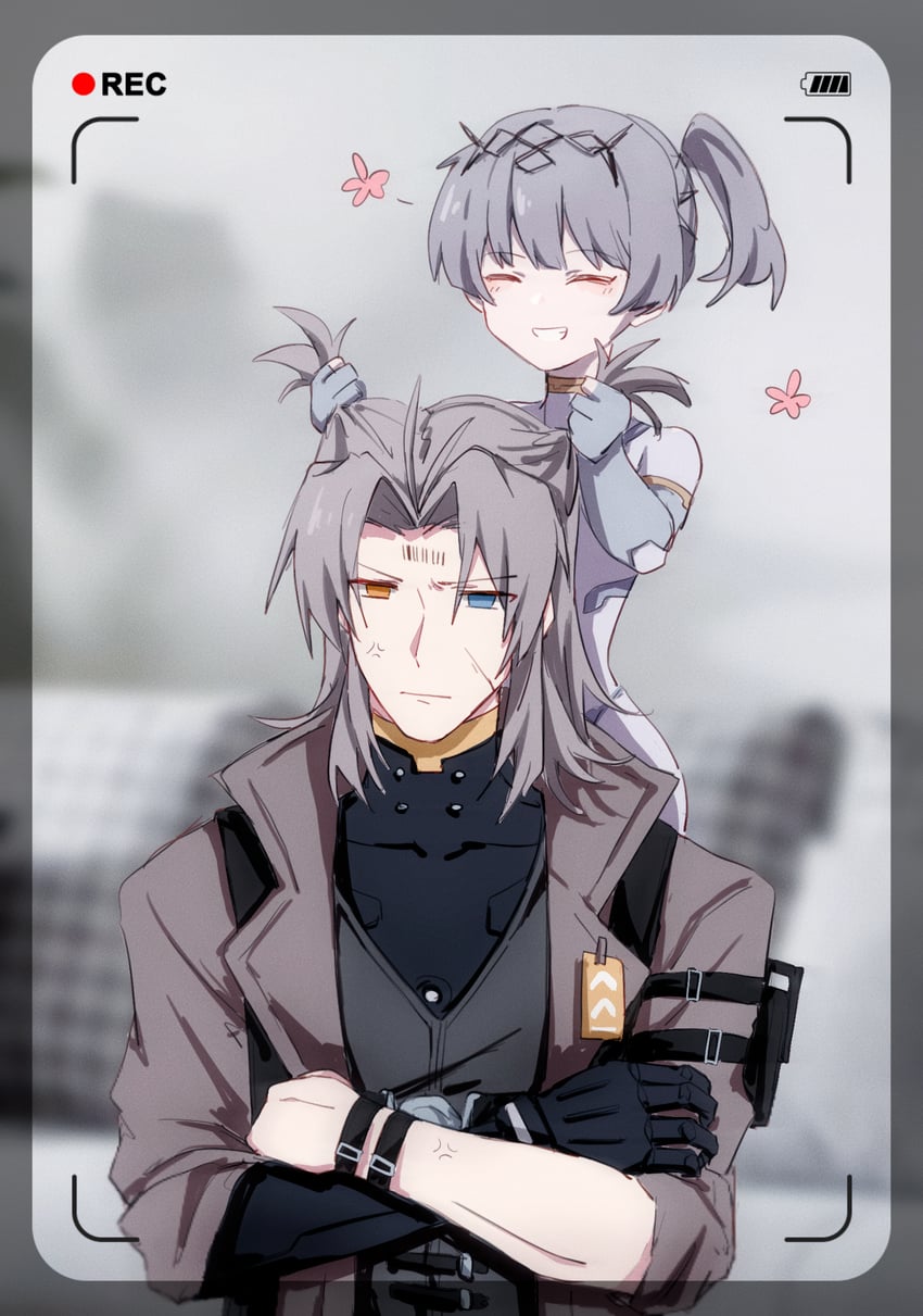 nanami, watanabe, nanami: starfarer, and watanabe: nightblade (punishing: gray raven) drawn by beizhi