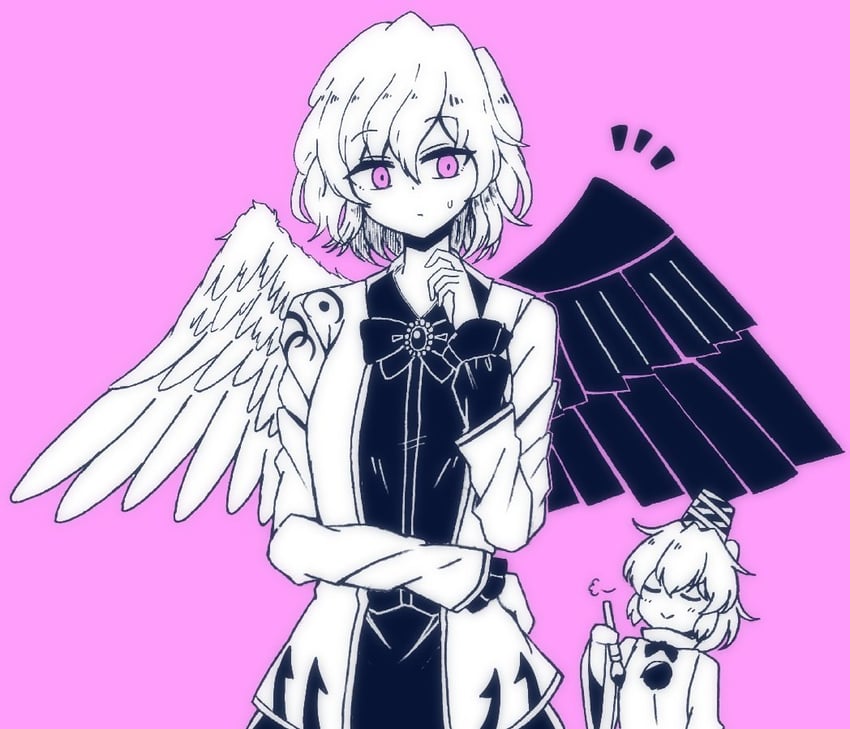 mononobe no futo and kishin sagume (touhou) drawn by gurajio
