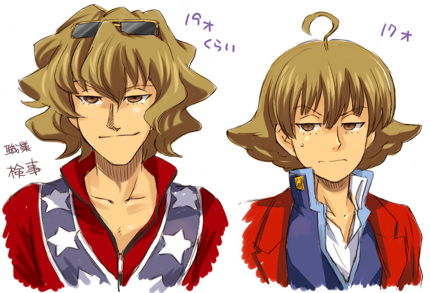 eustace winner and excelcius winner (ace attorney and 2 more) drawn by shirataki