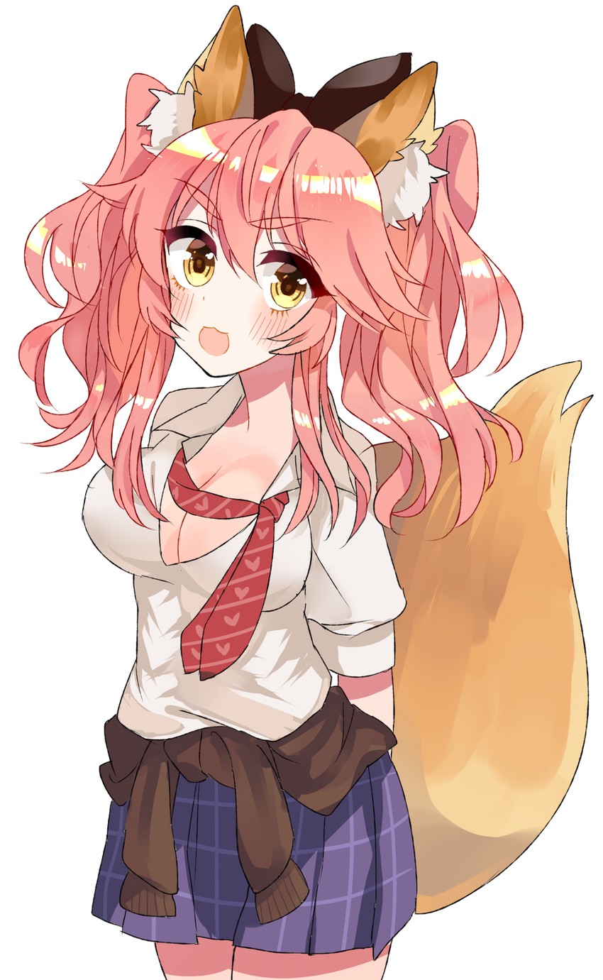 tamamo and tamamo jk (fate and 3 more) drawn by cha_(vcwj3244)