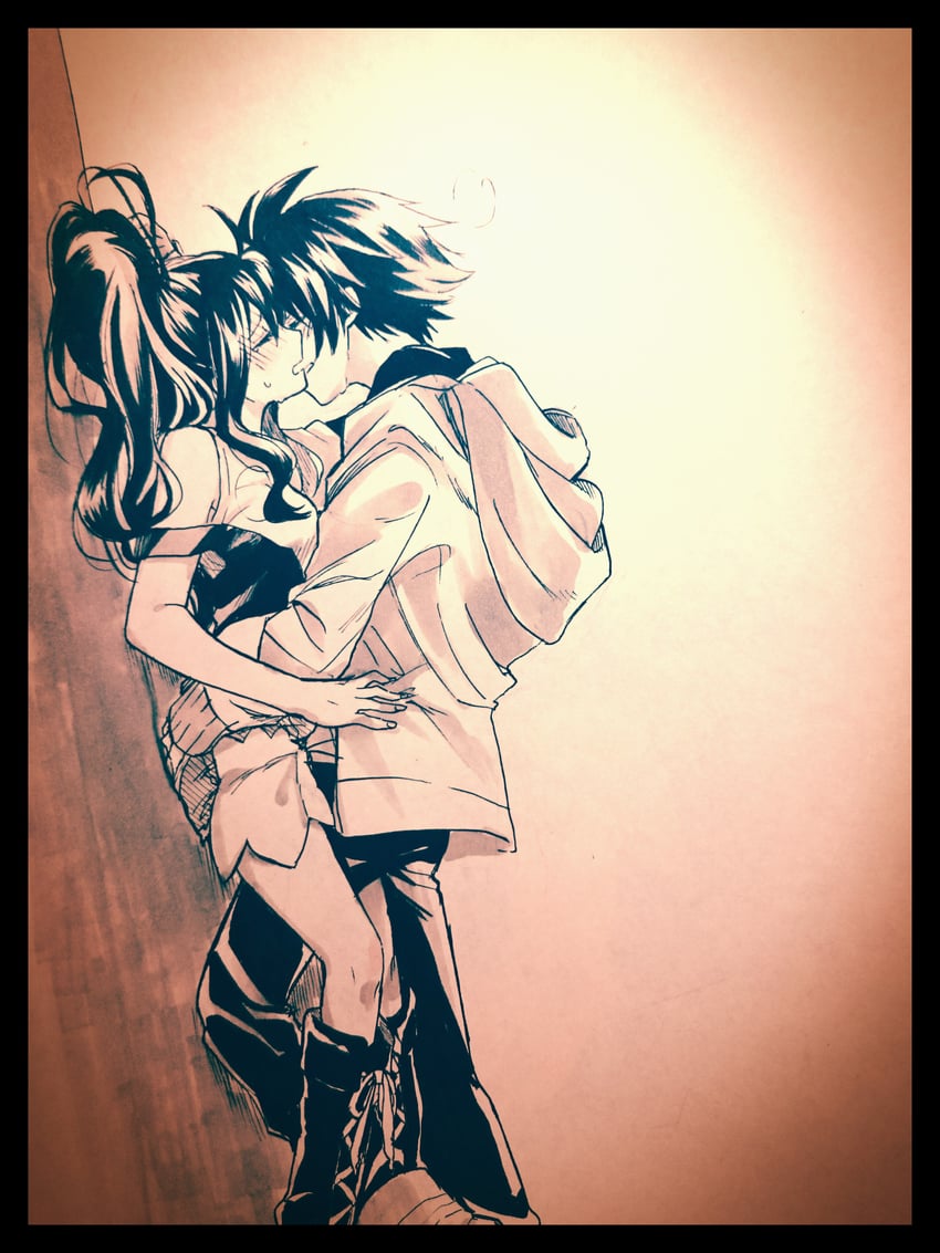 hilda and hilbert (pokemon and 1 more) drawn by mmk_okikami