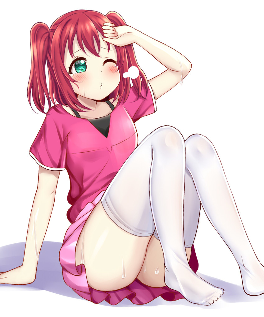 kurosawa ruby (love live! and 1 more) drawn by mizukoshi_(marumi)
