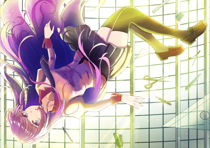 senjougahara hitagi (monogatari and 1 more) drawn by rongvuong