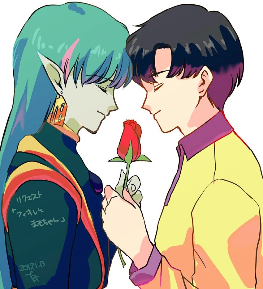 chiba mamoru and fiore (bishoujo senshi sailor moon and 1 more) drawn by puchi_(wamsnzs)