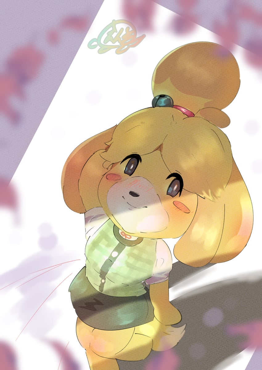 isabelle (super smash bros. and 1 more) drawn by enso_turtle