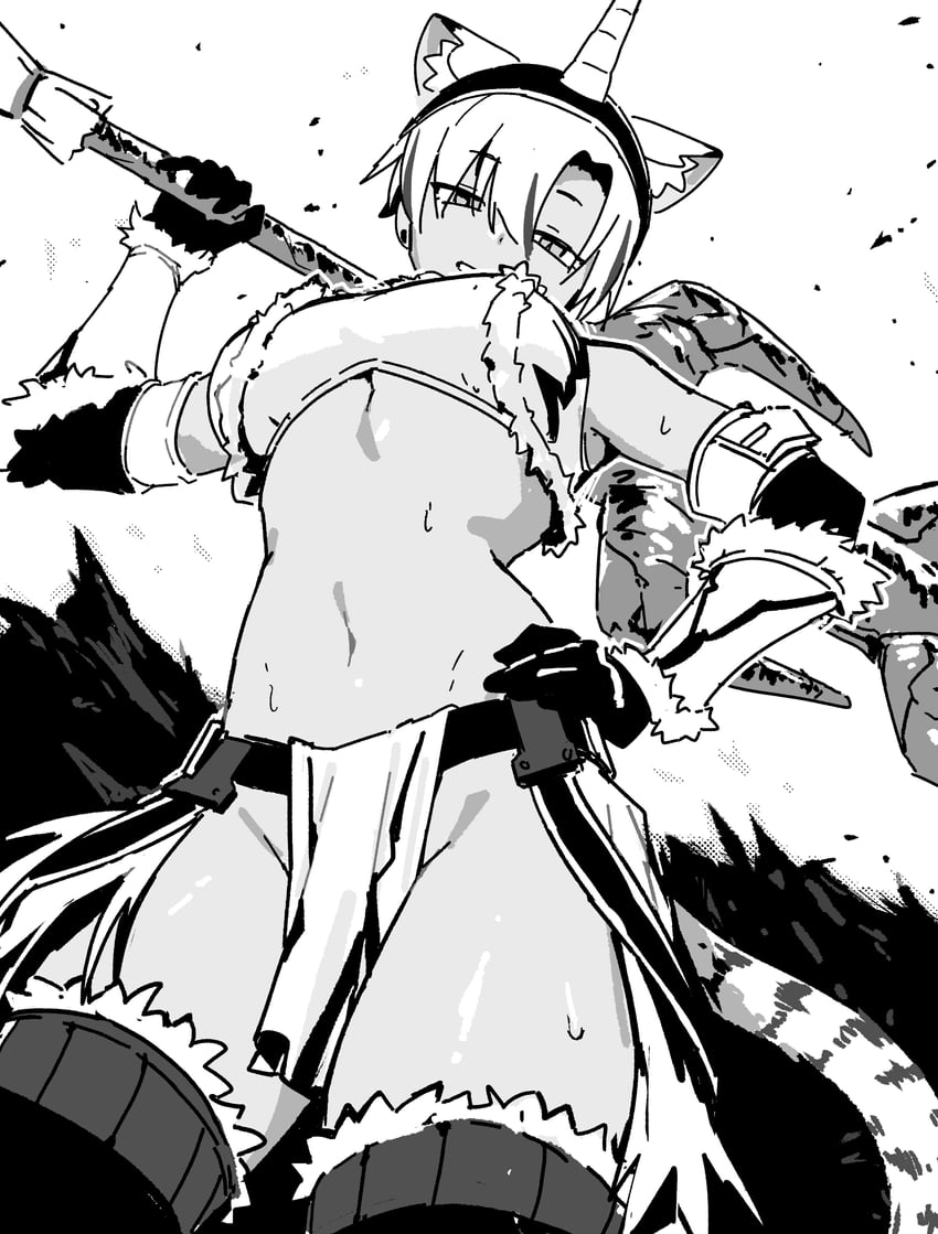 kara (monster hunter and 1 more) drawn by vertigris