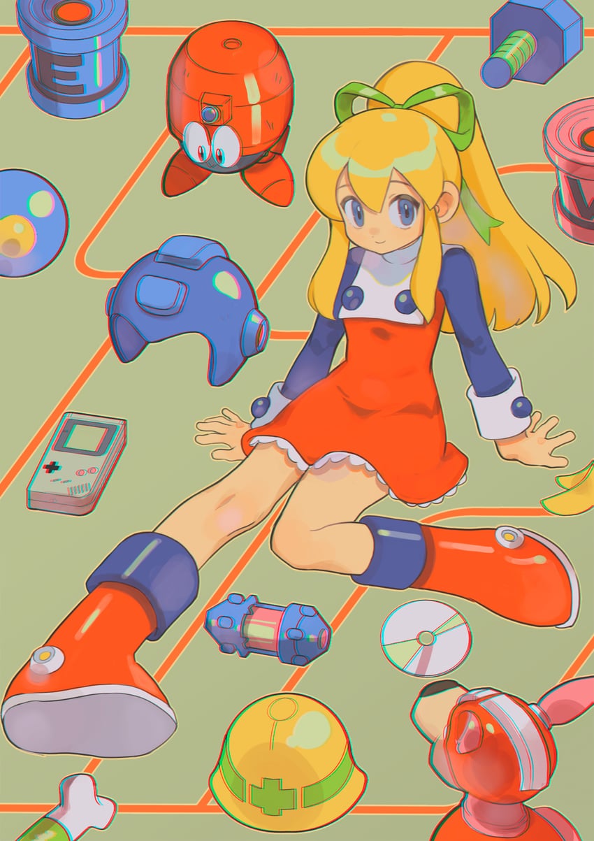 roll, rush, and eddie (mega man and 1 more) drawn by alpaca_carlesi