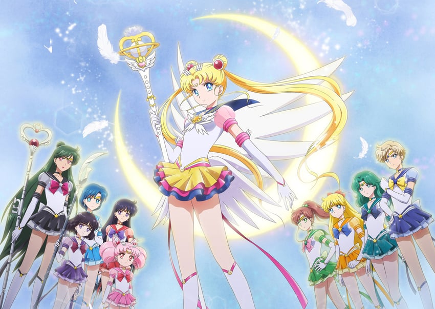 tsukino usagi, sailor moon, mizuno ami, aino minako, hino rei, and 25 more (bishoujo senshi sailor moon and 2 more) drawn by takahashi_akira