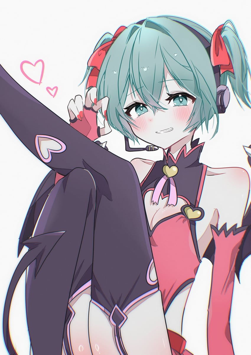 hatsune miku (vocaloid and 1 more) drawn by ria_art