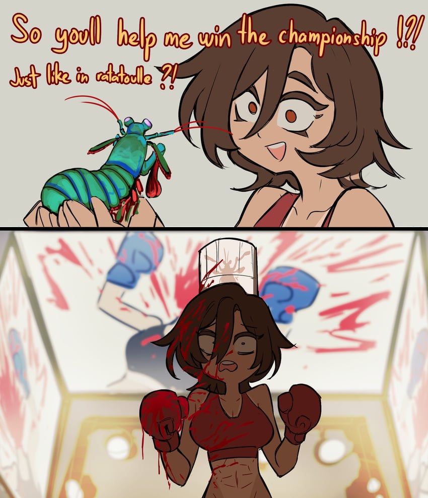 original and 1 more drawn by centurii-chan