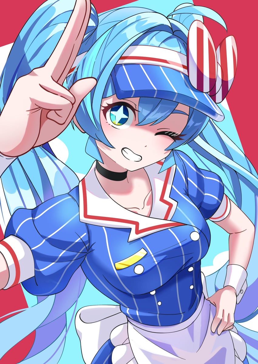 hatsune miku (vocaloid and 1 more) drawn by pwgp6_tomato