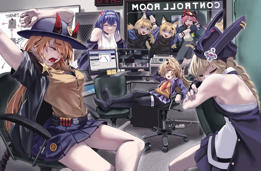 idw, super-shorty, sig mcx, dp-12, sr-3mp, and 1 more (girls' frontline) drawn by chtv