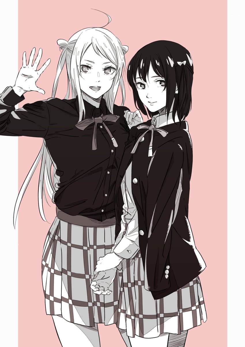mifune shioriko and zhong lanzhu (love live! and 1 more) drawn by yohazu
