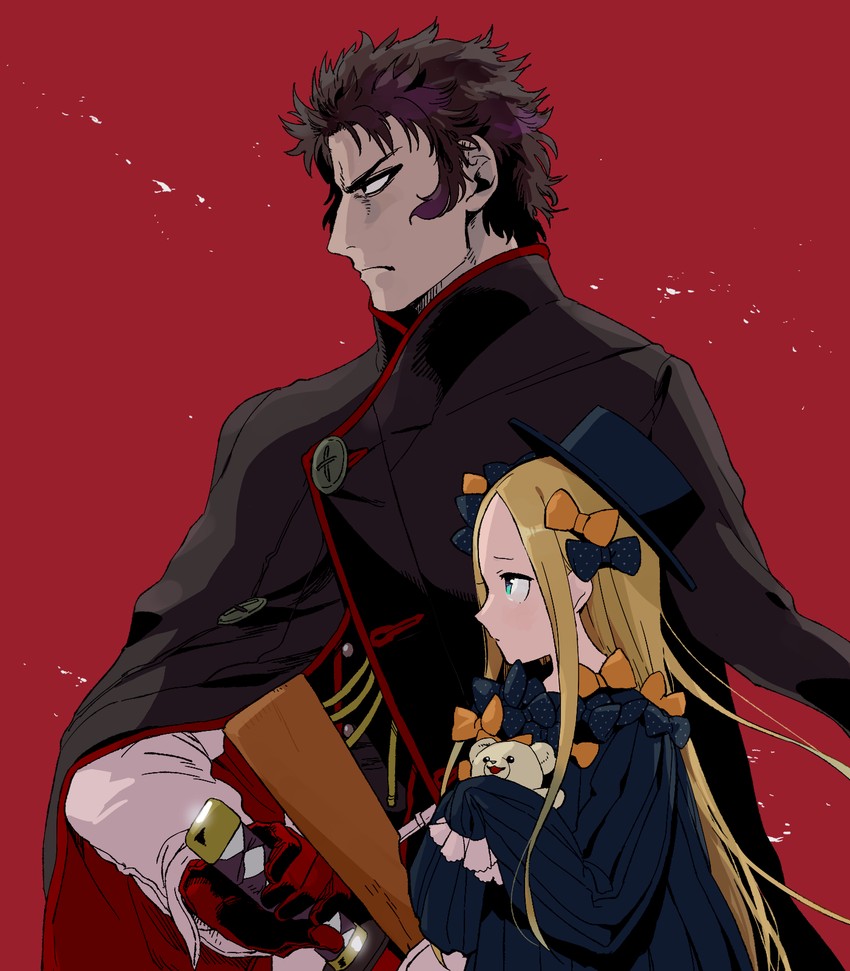 abigail williams and hijikata toshizou (fate and 1 more) drawn by michiru_(amphibian)