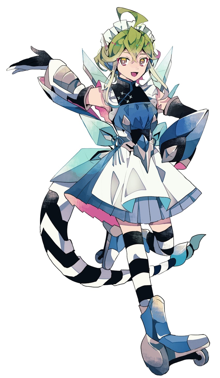 rin and crystal wing synchro dragon (yu-gi-oh! and 1 more) drawn by teketeke_(tasutekete)