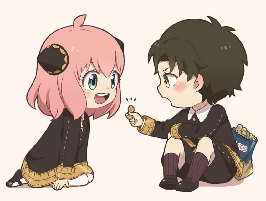 anya and damian desmond (spy x family) drawn by dmanya