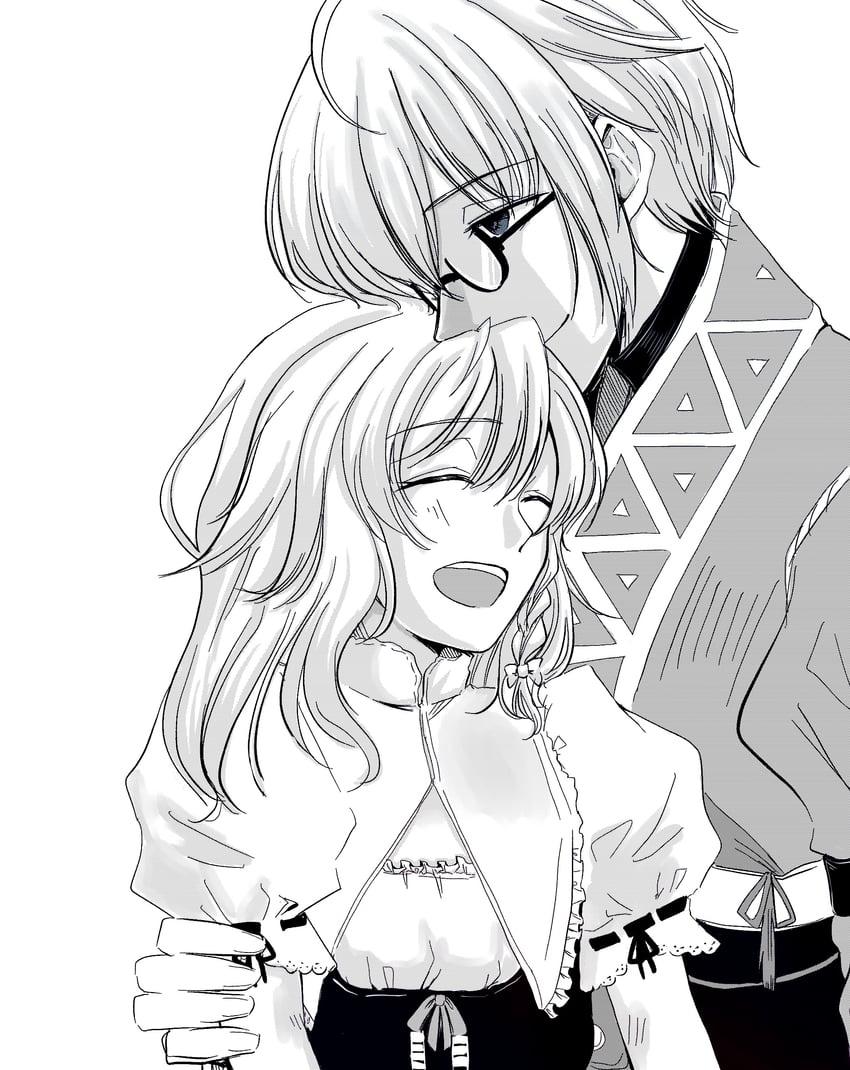 kirisame marisa and morichika rinnosuke (touhou) drawn by muffin0109
