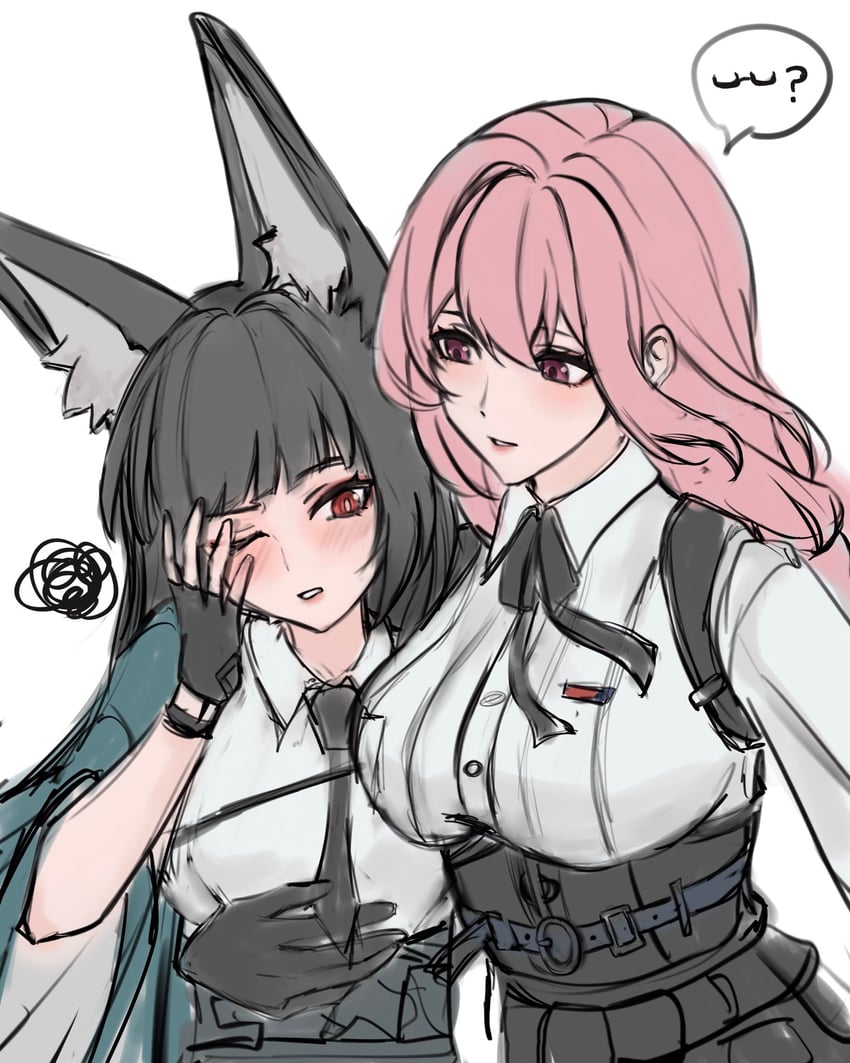 hoshimi miyabi and tsukishiro yanagi (zenless zone zero) drawn by a_ai_ri