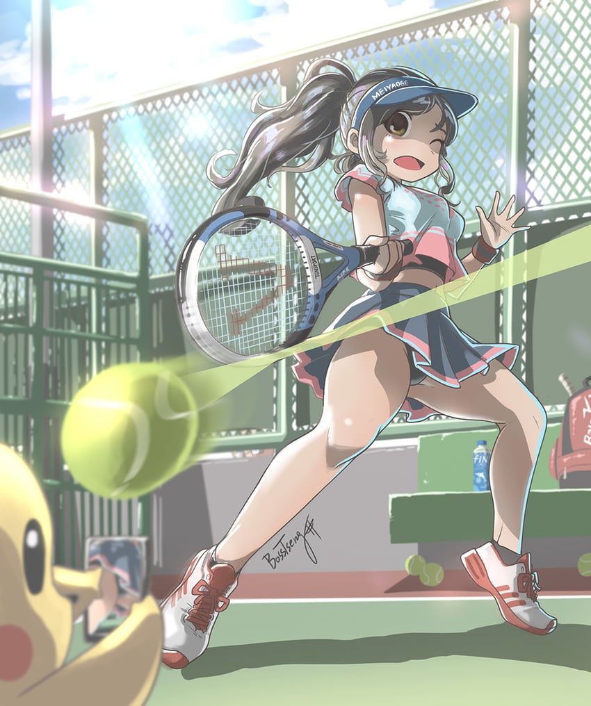 pikachu (original and 1 more) drawn by bosstseng