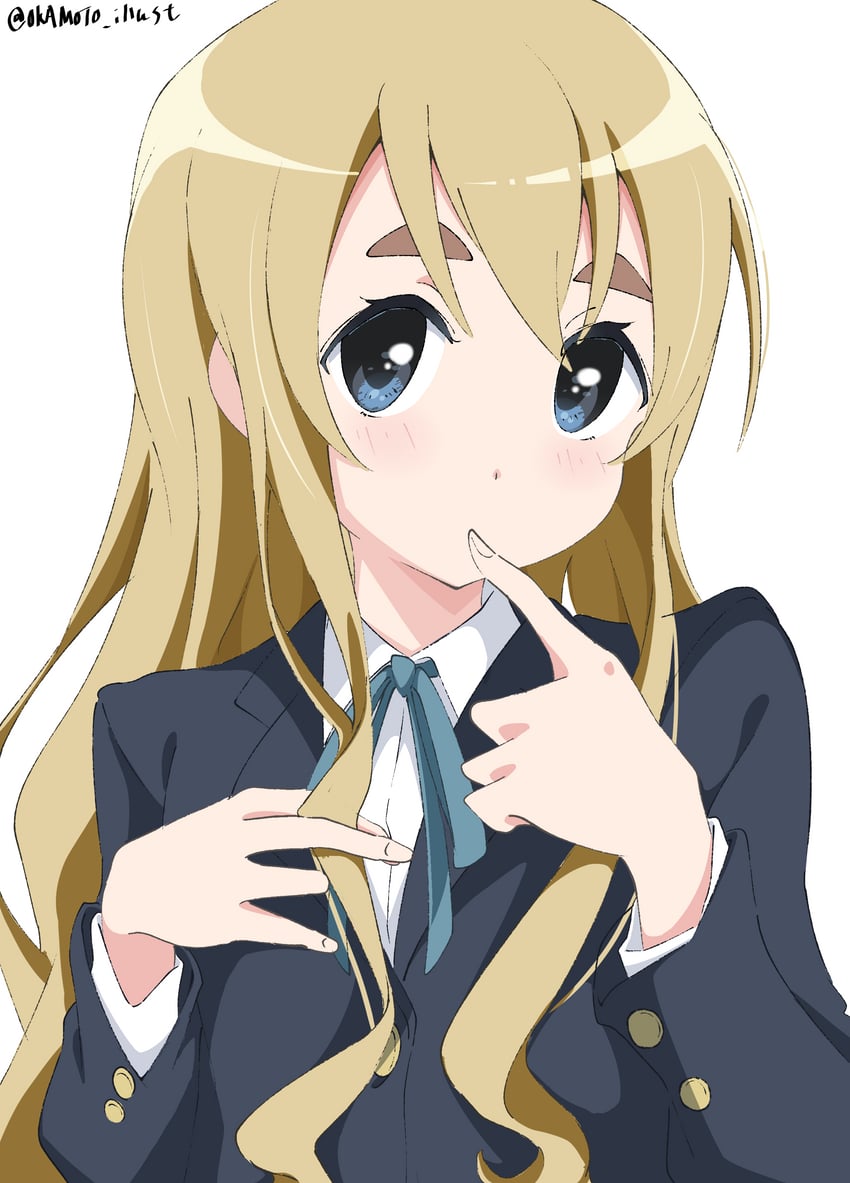 kotobuki tsumugi (k-on!) drawn by white_gorilla_(okamoto)