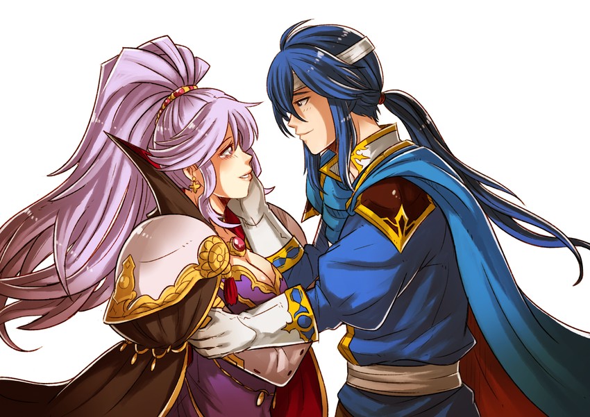 seliph and ishtar (fire emblem and 3 more) drawn by gzei