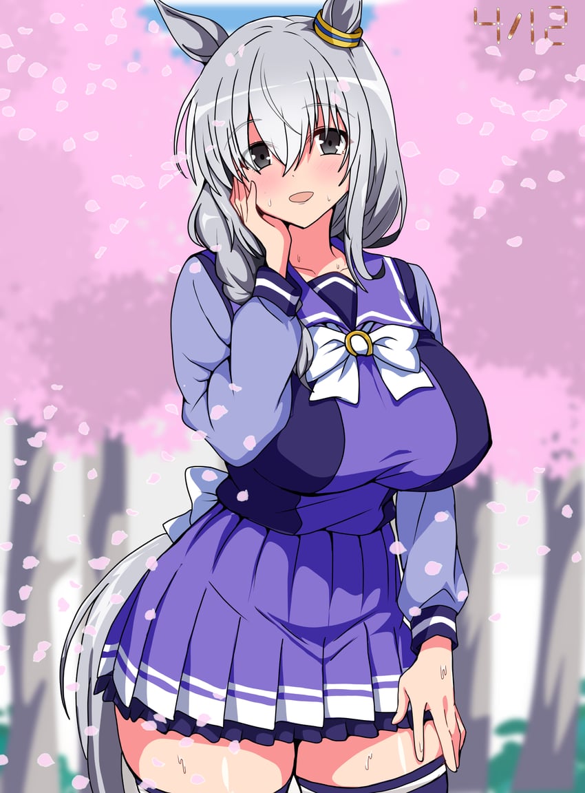 oguri cap's mother (umamusume and 1 more) drawn by shiroshitogi