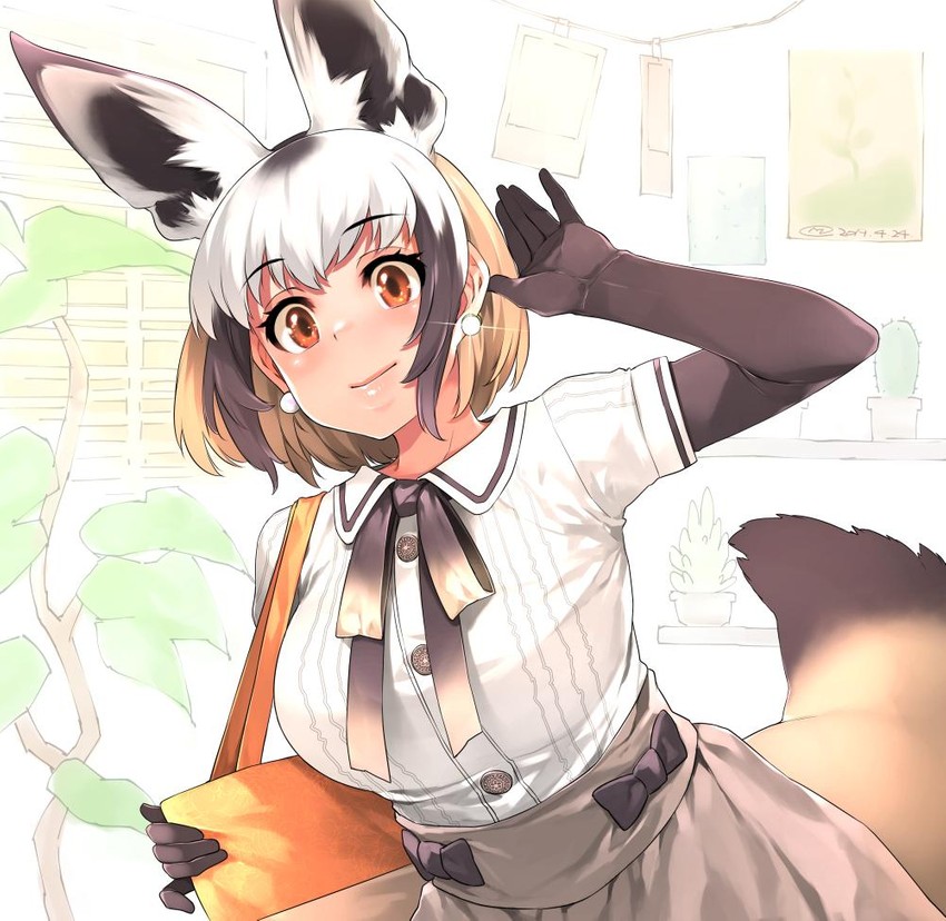 bat-eared fox (kemono friends) drawn by mitsuba_minoru