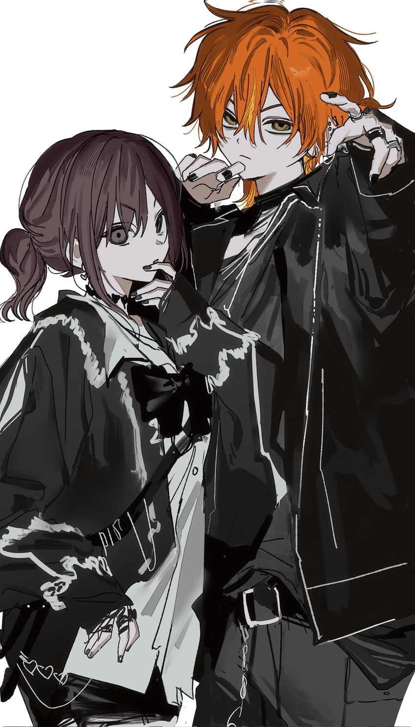 shinonome ena and shinonome akito (project sekai) drawn by goguma_wagamja