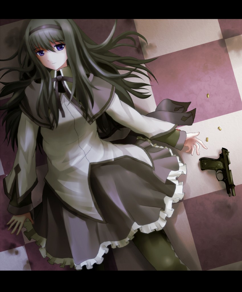 akemi homura (mahou shoujo madoka magica) drawn by nawate_(dij)