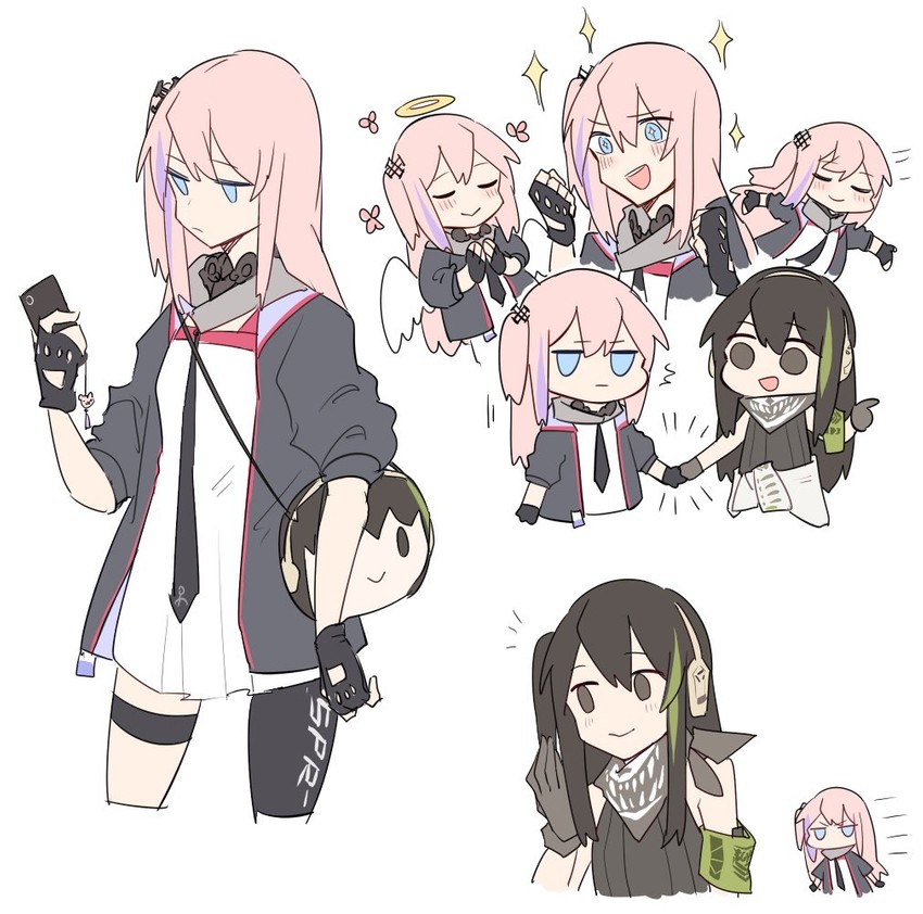 m4a1 and st ar-15 (girls' frontline) drawn by zocehuy