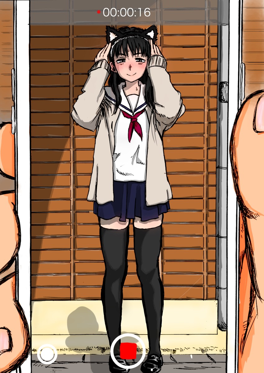 ueno naoka (apple inc. and 1 more) drawn by haburashi