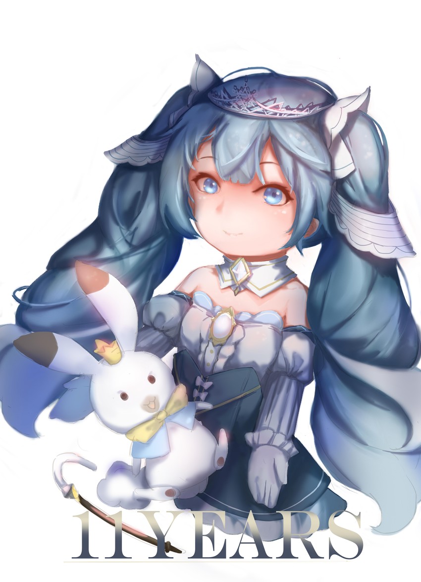 hatsune miku, yuki miku, and rabbit yukine (vocaloid) drawn by kato_(kato)