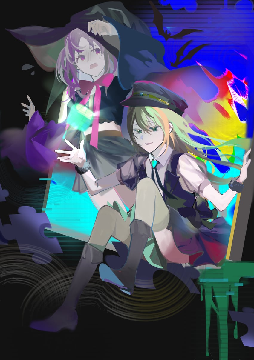 alina gray and misono karin (mahou shoujo madoka magica and 1 more) drawn by tsukinaga1028