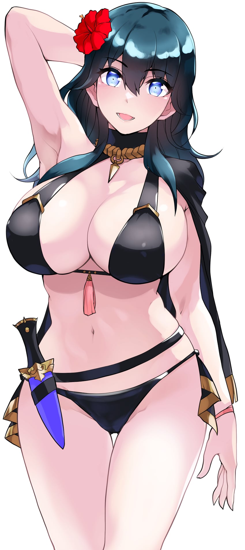 female byleth (fire emblem and 2 more) drawn by tetsuji_(i_ttj_f_c)
