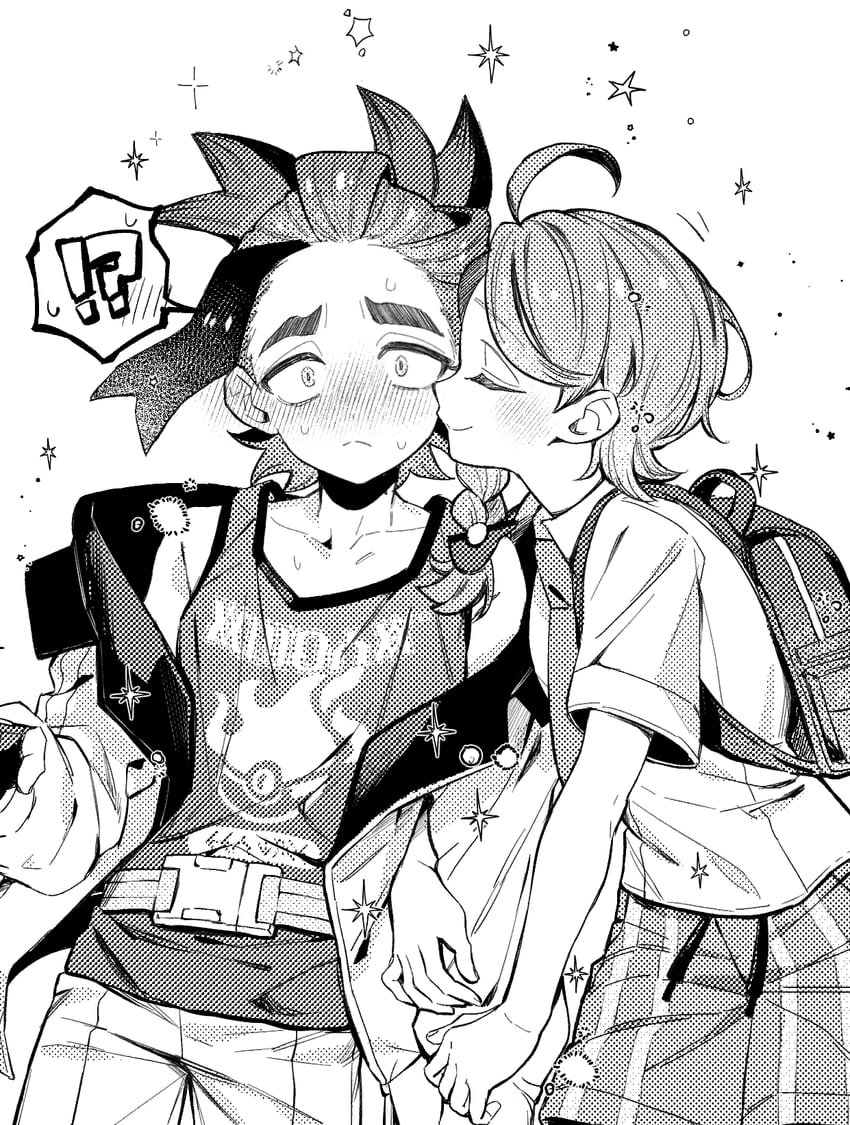 kieran and juliana (pokemon and 1 more) drawn by salt_(sawa0609)