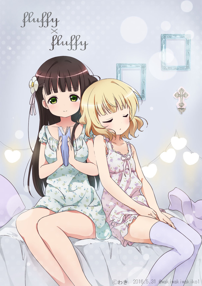kirima syaro and ujimatsu chiya (gochuumon wa usagi desu ka?) drawn by neki_(wakiko)
