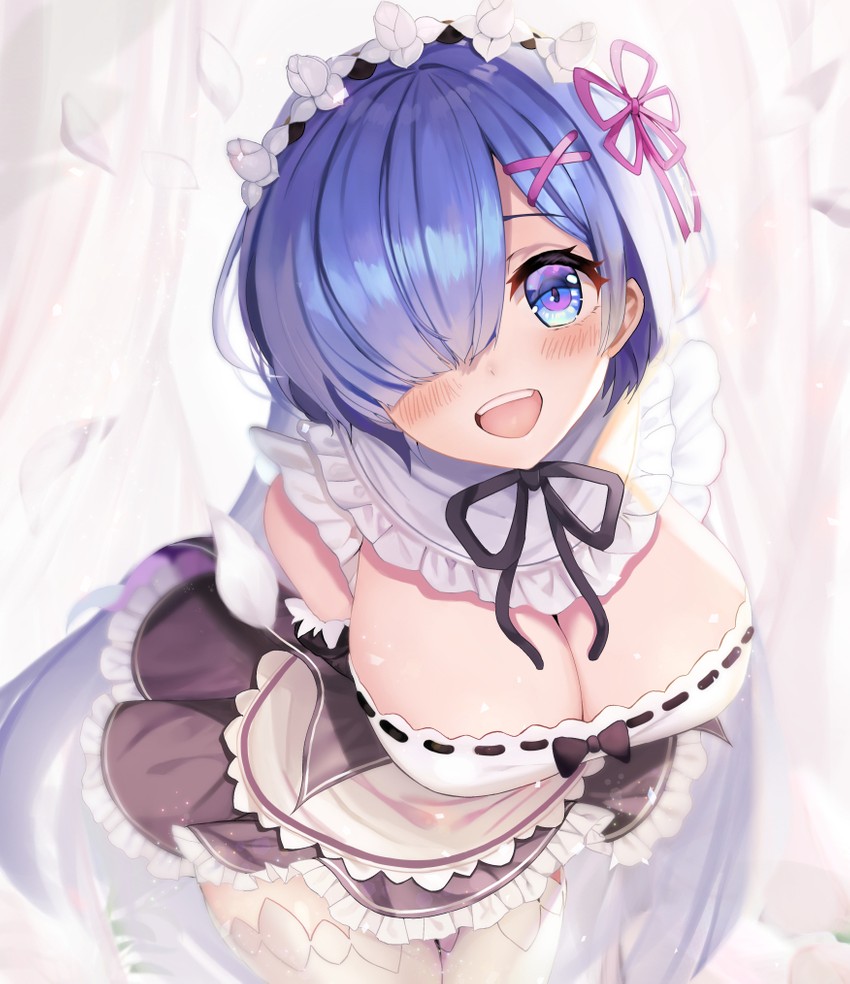 rem (re:zero kara hajimeru isekai seikatsu) drawn by solaris_(sinhyg)